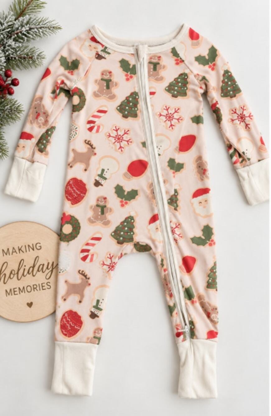 Caden Lane Gingersnap Christmas Baby Sleeper 3–6M